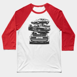 968 turbo, 928 gts and 924 GTR Baseball T-Shirt